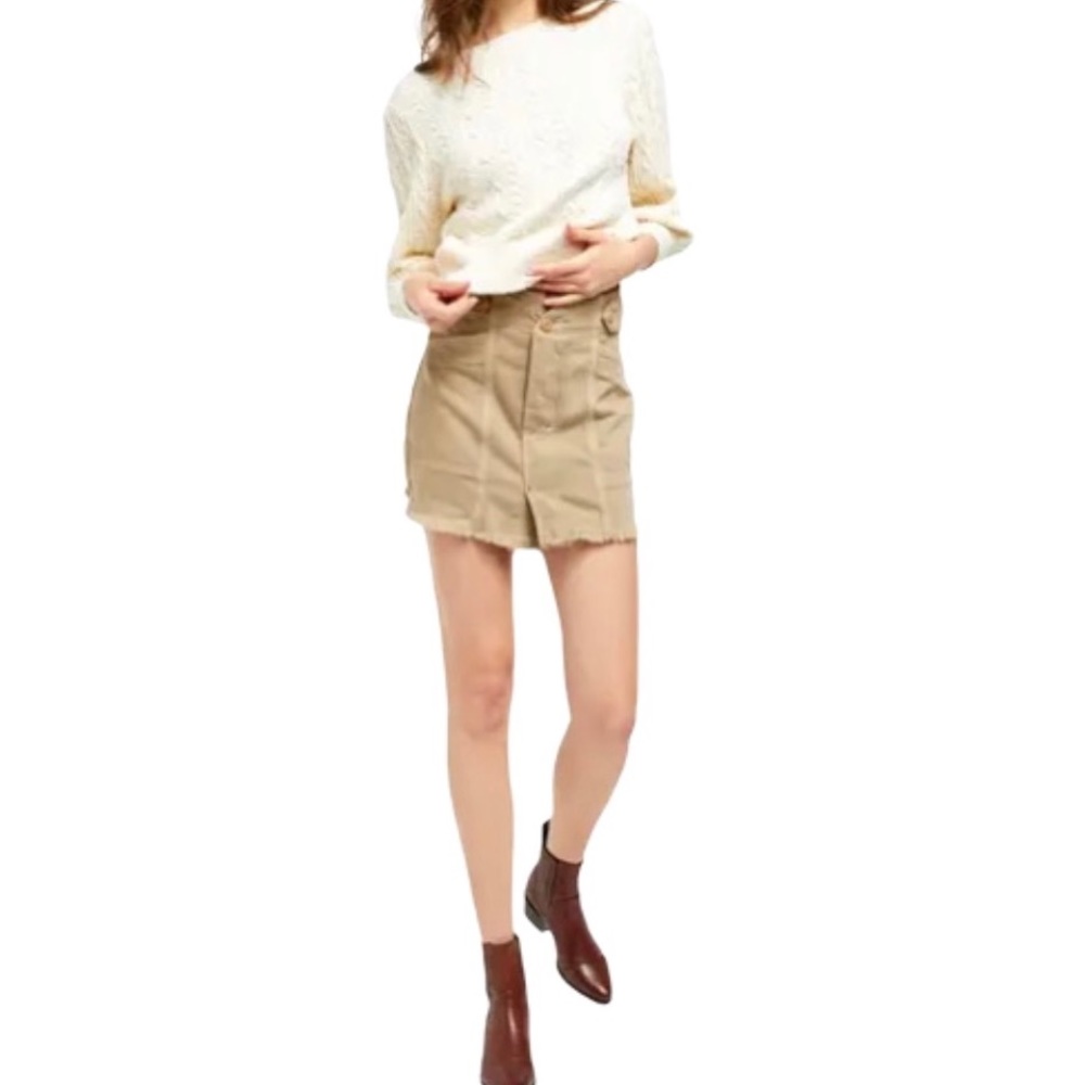 Free People Alpha Utility Willow Miniskirt